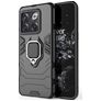 Mobigear Armor Ring Coque OnePlus 10T Coque arrière Rigide Anti-Chocs avec Anneau-Support - Noir