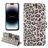 Mobigear Leopard Housse iPhone 14 Pro Max Etui Porte-Monnaie - Marron