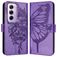 Mobigear Butterfly Housse OPPO Reno 12 Pro Etui Porte-Monnaie - Violet