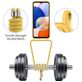 Mobigear Lanyard Card Samsung Galaxy A16 Coque avec cordon en Silicone et Porte-Cartes - Jaune