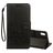 Mobigear Flowers Housse iPhone XR Etui Porte-Monnaie - Noir