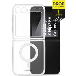 Mobilize Naked Protection Coque Transparente Samsung Galaxy Z Flip 7 FE MagSafe Coque arrière Rigide Anti-Chocs - Transparent