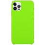 Mobigear Rubber Touch Coque iPhone 15 Pro Coque arrière en Silicone - Citron vert