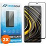 Mobigear Premium POCO M3 Verre trempé Protection d'écran - Compatible Coque - Noir (Lot de 2)