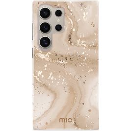MIO Coque Samsung Galaxy S24 Ultra MagSafe Coque arrière Rigide - Gold Marble