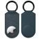 Valenta Snap Coque Cuir véritable Porte-clés pour Apple AirTag - Bleu