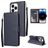 Mobigear Wallet Housse iPhone 14 Pro Max Etui Porte-Monnaie - Bleu Marin