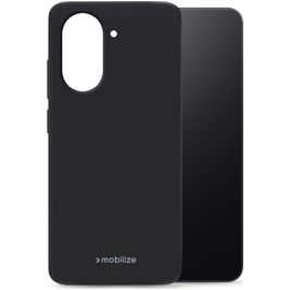 Mobilize Rubber Gelly Coque Xiaomi Redmi A5 Coque arrière en TPU Souple - Noir