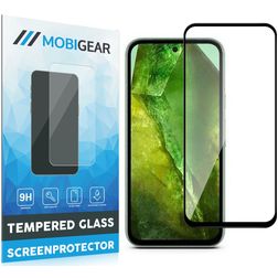 Mobigear Premium Google Pixel 8a Verre trempé Protection d'écran - Compatible Coque - Noir