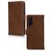Mobilize Wallet Housse Samsung Galaxy A26 Etui en Cuir Véritable Porte-Monnaie - Marron