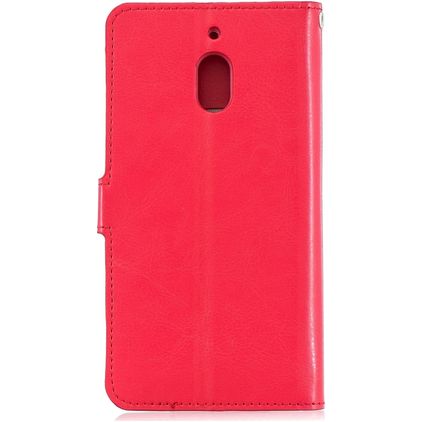 Mobigear Wallet Housse Nokia 2.1 Etui Porte-Monnaie - Rouge