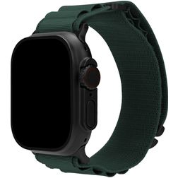 Mobilize Alpine Bracelet Nylon Apple Watch Fermeture boucle ardillon - 49/46/45/44 mm - Vert foncé
