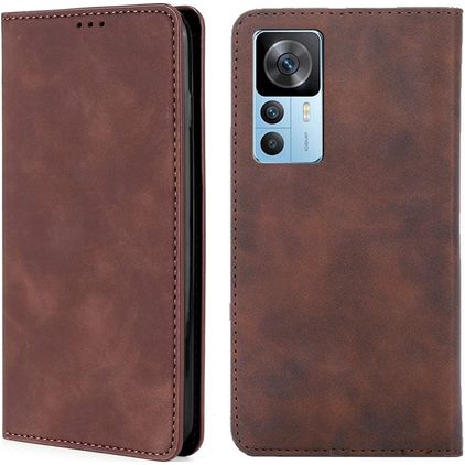 Mobigear Retro Slim Housse Xiaomi 12T Pro Etui Porte-Monnaie - Marron