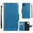 Mobigear Flowers Housse iPhone 11 Etui Porte-Monnaie - Bleu