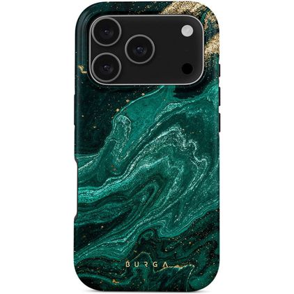 Burga Tough Coque iPhone 17 Pro MagSafe Coque arrière Rigide Anti-Chocs - Emerald Pool