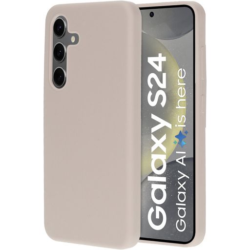 Mobiparts Coque Samsung Galaxy S24 Coque arrière en Silicone - Soft Salmon