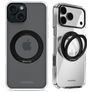 Mobilize 360 Rotating Ring Coque iPhone 15 MagSafe Coque arrière Rigide avec Anneau-Support - Noir