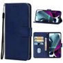 Mobigear Wallet Housse Motorola Edge S30 Etui Porte-Monnaie - Bleu