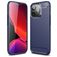 Mobigear Brushed Slim Coque iPhone 13 Pro Max Coque arrière en TPU Souple - Bleu
