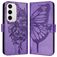 Mobigear Butterfly Housse Samsung Galaxy S24 FE Etui Porte-Monnaie - Violet