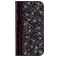 Mobigear Croco Glitter Housse Motorola One Power Etui Porte-Monnaie - Noir