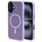 Mobiparts Hardcover iPhone 16 MagSafe Plastique rigide Coque arrière - Satin Lila