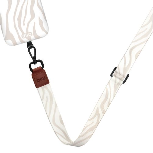 MIO Lanyard - Cordon de téléphone universel ajustable - Sandy Zebra