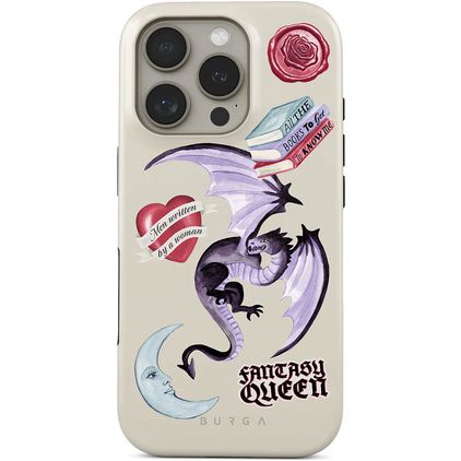Burga Tough Coque iPhone 16 Pro MagSafe Coque arrière Rigide Anti-Chocs - Plot Twister