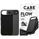 CARE by PanzerGlass Feature FLOW Coque iPhone Air MagSafe Coque arrière en Silicone Anti-Chocs - Noir