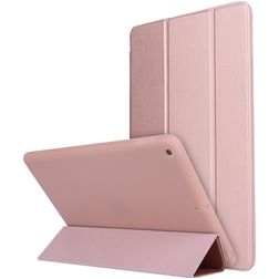 Mobigear Tri-Fold Gel Coque iPad 8 (2020) Etui en TPU,Similicuir - Rose doré