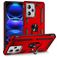 Mobigear Armor Ring Coque Xiaomi Redmi Note 12 Pro Plus Coque arrière Rigide Anti-Chocs avec Anneau-Support - Rouge
