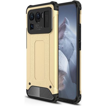 Mobigear Outdoor Xiaomi Mi 11 Ultra Plastique rigide Coque arrière Antichoc - Or