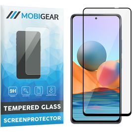 Mobigear Premium Xiaomi Redmi Note 10 Pro Verre trempé Protection d'écran - Compatible Coque - Noir