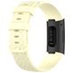 Mobigear Cross Bracelet Silicone Fitbit Charge 3 Fermeture boucle ardillon - Jaune