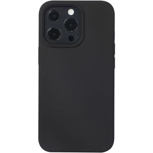 Mobigear Rubber Touch Coque iPhone 14 Pro Coque arrière en Silicone - Noir