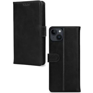 Mobilize Premium Gelly Wallet Housse iPhone 14 Plus Etui Porte-Monnaie - Noir