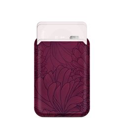 MIO - Porte Cartes en - 3 Cartes - Compatible MagSafe - Berry Blooms