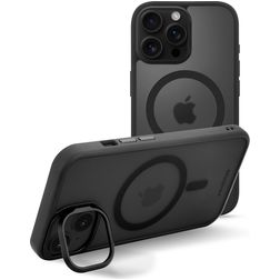 Mobilize Hybrid Pro iPhone 16 Pro Max MagSafe Plastique rigide Coque arrière Antichoc - Noir