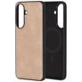 Mobiparts Classic Samsung Galaxy A57 MagSafe TPU / Similicuir Coque arrière - Moonstone Beige