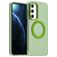 Mobigear Shockproof Samsung Galaxy A16 MagSafe Plastique rigide Coque arrière - Vert