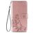 Mobigear Clover Housse Samsung Galaxy A52 Etui Porte-Monnaie - Rose doré