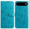 Mobigear Flowers Housse iPhone Air Etui Porte-Monnaie - Bleu