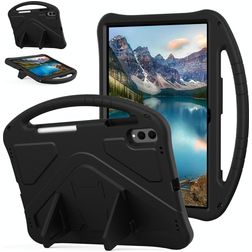Mobigear AeroArmor Coque Samsung Galaxy Tab S11 Ultra Coque arrière en EVA + Porte-crayon + Support Amovible - Noir