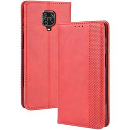 Mobigear Sensation Housse Xiaomi Redmi Note 9 Pro Etui Porte-Monnaie - Rouge