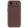 Decoded Coque iPhone Air Coque arrière en Cuir Véritable Anti-Chocs - Dark Ruby