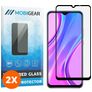 Mobigear Premium Xiaomi Redmi 9 Verre trempé Protection d'écran - Compatible Coque - Noir (Lot de 2)