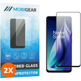 Mobigear Premium OnePlus Nord N30 SE Verre trempé Protection d'écran - Compatible Coque - Noir (Lot de 2)