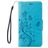 Mobigear Flowers Housse iPhone 7 Etui Porte-Monnaie - Bleu
