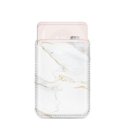 MIO - Porte Cartes en - 3 Cartes - Compatible MagSafe - White Marble