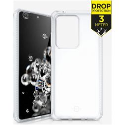 ITSkins SpectrumFrost Coque Transparente Samsung Galaxy S20 Plus Coque arrière Rigide Anti-Chocs - Transparent
